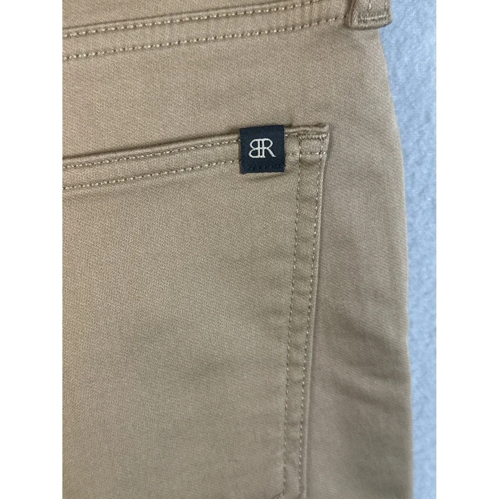 Banana Republic Mens Traveler Pants 36x32 Khaki‎ Tan Slim Five Pocket Stretch